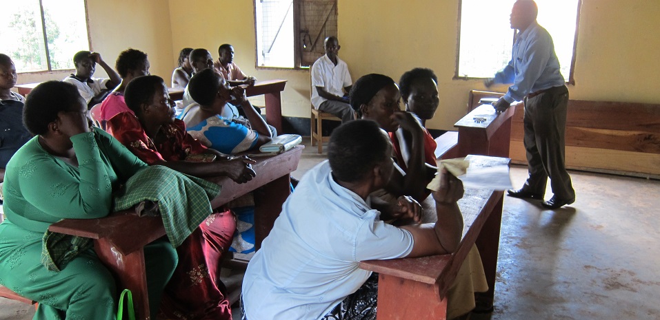 Participants attending business advisory and financial literacy training